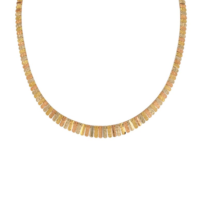 Acheter Collier en chute or jaune, rose et blanc 24.57g Comme neuf - 5100,00 € Collier en chute or jaune, rose et blanc 24.57g Comme neuf - reconditionné disponible sur Gemme Les Bijoux
